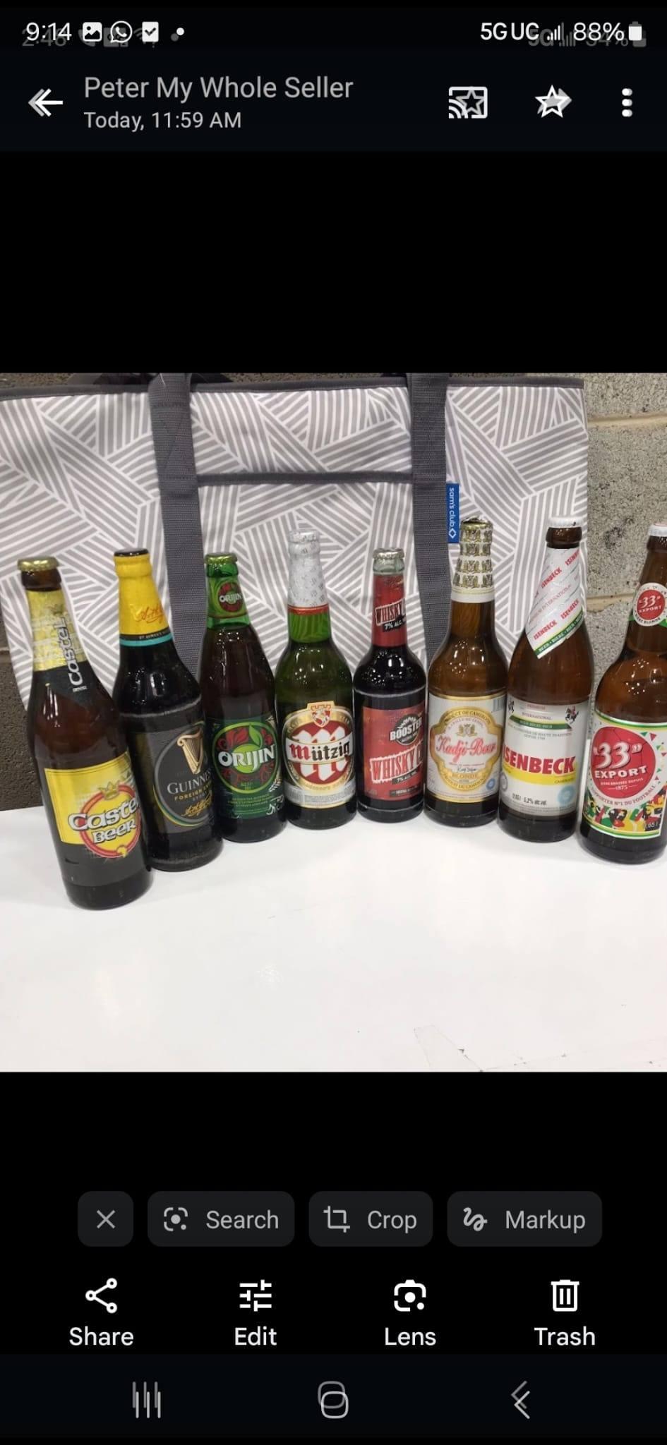 Representative Cameroon beers dish