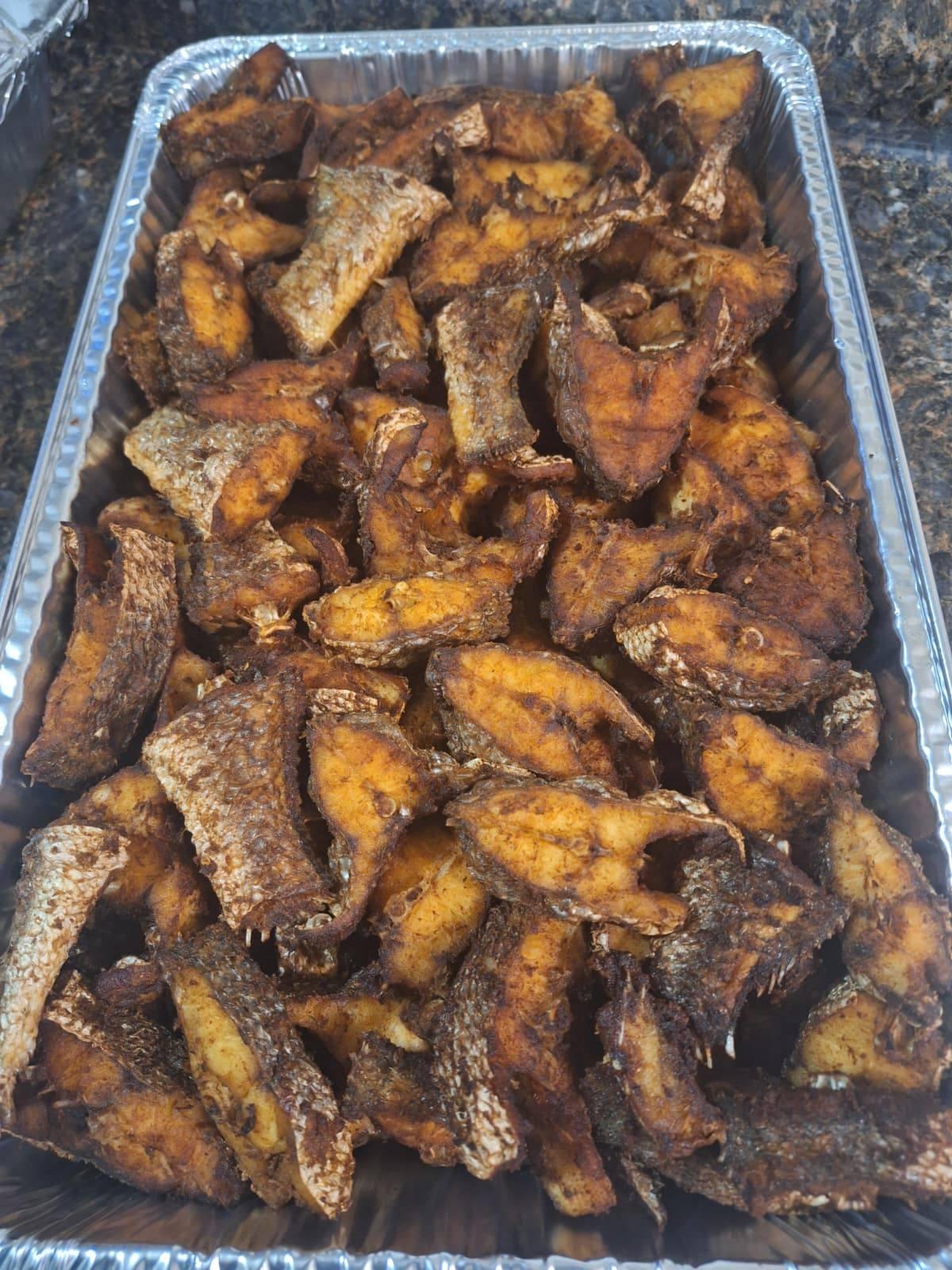 fried fish, prepared by Tracy's Kitchen